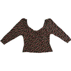 NWOT Boden Floral Long Sleeve Sweetheart Neck Stretch Size 20/22 Romantic Top